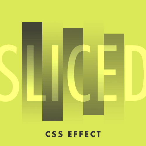 sliced CSS effect